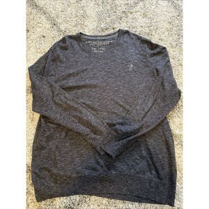 American Eagle Small V-neck‎ Sweater Charcoal Gray Size XXL